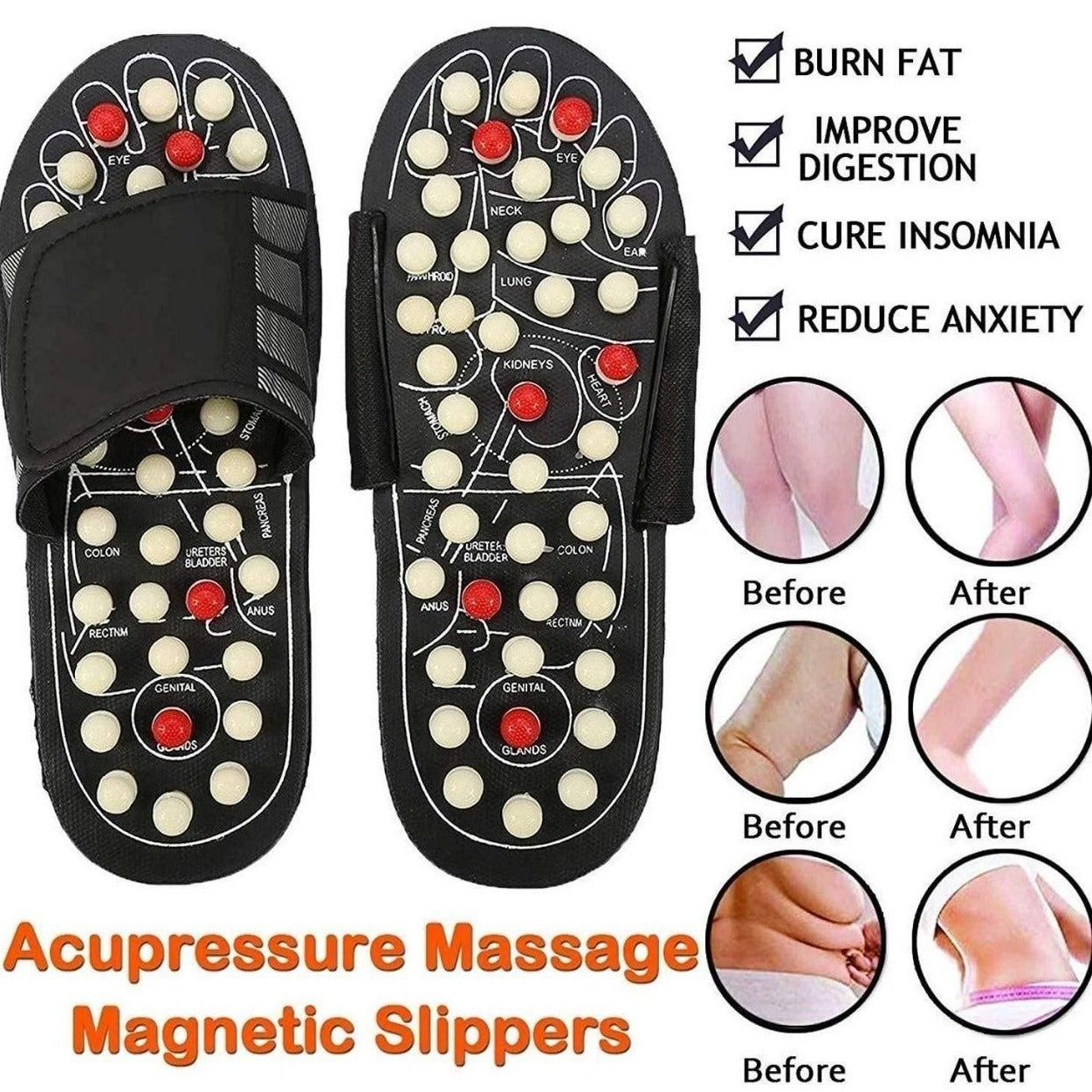 Acupressure and Magnetic Therapy Paduka | Slippers For Men and Women