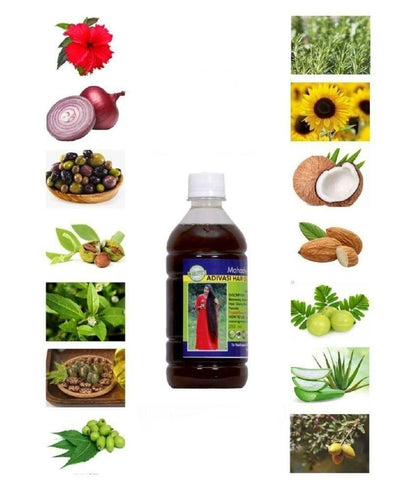 Adivasi Bhringraj Herbal Hair Oil (500 ml)