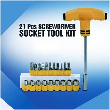 21 Pcs Screwdriver Socket Tool Kit