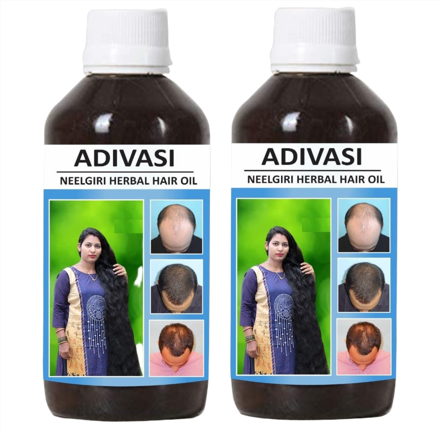 Adivasi Neelgiri Herbal Hair Oil 60ML (Pack of 2)