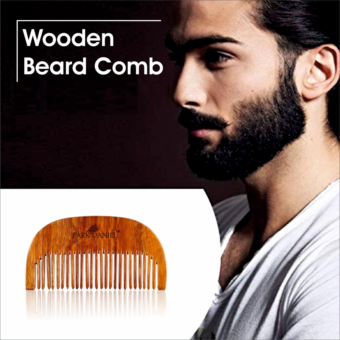 Combo Pack of Beard Oil 30 ml & Handcrafted Wooden Beard Comb (1 Pc.)